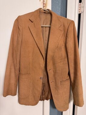Vintage Men's Tan Corduroy Blazer